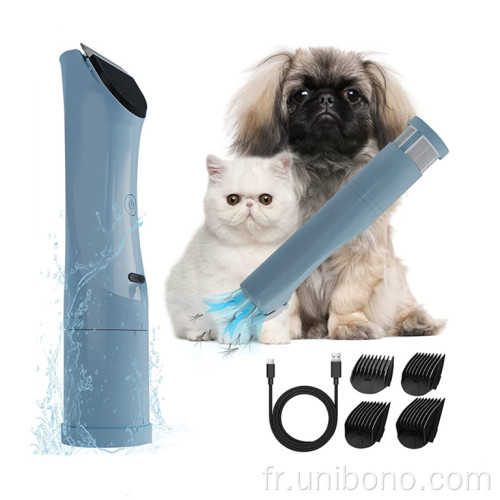 Rasage des cheveux sans fil rechargeable Clipper de poils de chien